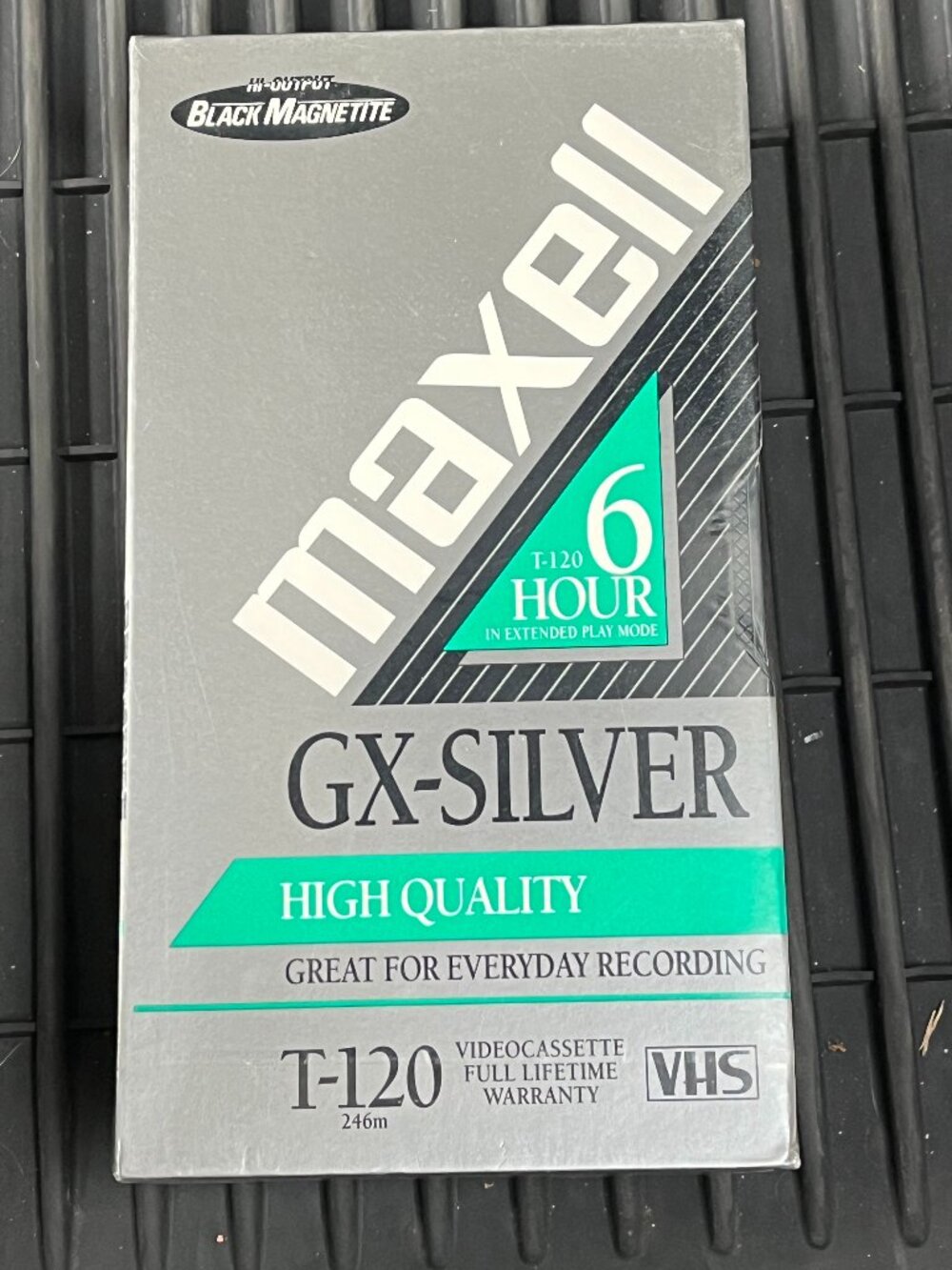 Maxell T120 GX Silver VHS Blank Tapes Set Of 2 New Sealed